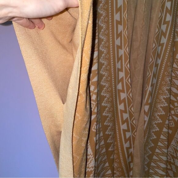 Charming Charlie Knit Ruana Boho Aztec Print Open Front Cardigan Shawl - Picture 3 of 8